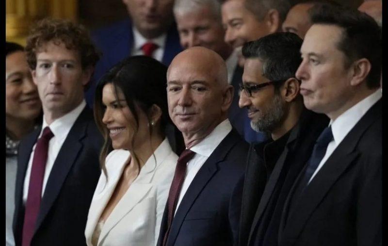 Big Tech all'insediamento di Trump